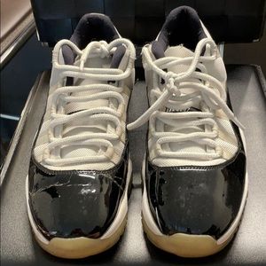 Black and White Jordan 11s